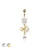 316L SURGICAL STEEL WHIMSICAL CAT DANGLE CZ DROP DANGLE BELLY BUTTON NAVEL RING 316L SURGICAL STEEL WHIMSICAL CAT DANGLE CZ DROP DANGLE BELLY BUTTON NAVEL RING